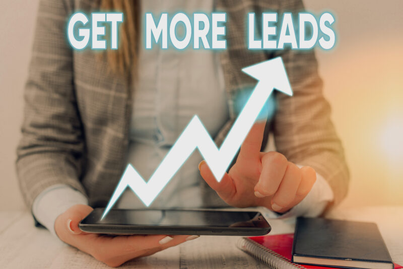 photo that says get more leads - which is for b2b lead generation