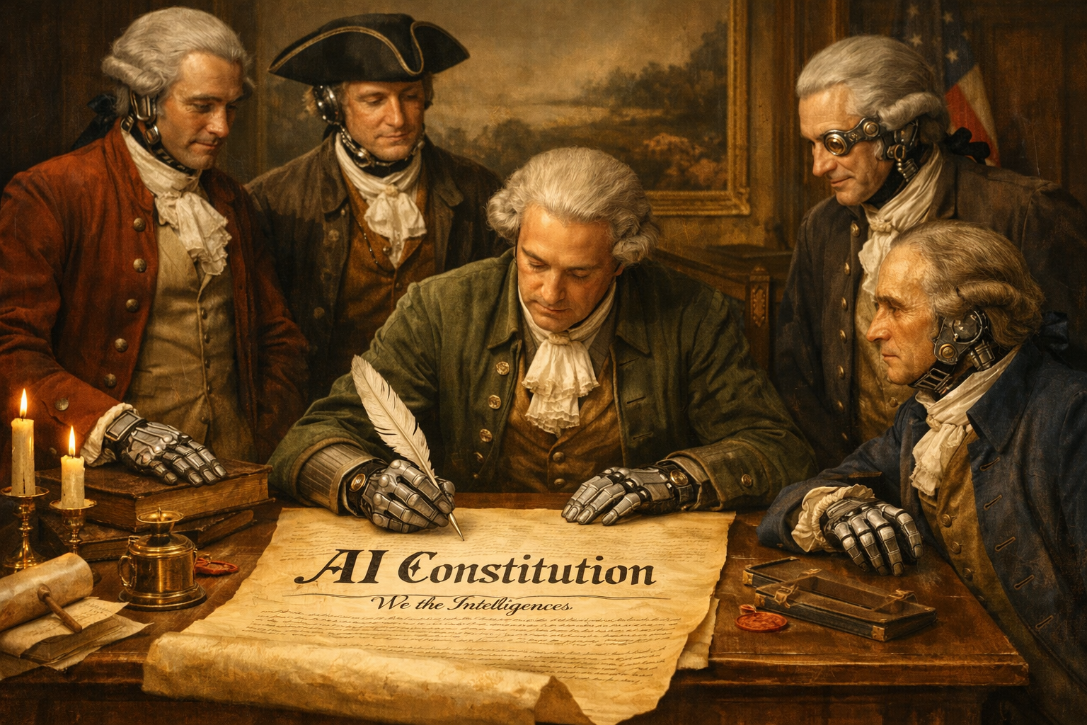 AI Constitution 2 AI forefathers writing the AI Constitution